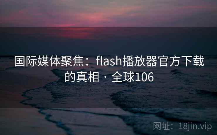 国际媒体聚焦：flash播放器官方下载的真相 · 全球106